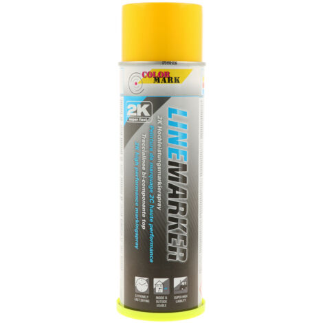 TRACEUR DE CHANTIER TP 2K JAUNE AEROSOL 500ML COLORMARK