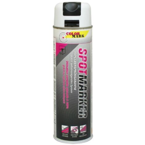 Traceur De Chantier Tp Blanc Spray 500ml Colormark