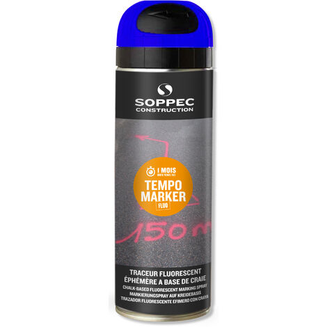 TRACEUR EVENEMENTIEL BLEU FLUO EPHEMERE 1 MOIS FLUORESCENT SOPPEC TEMPO MARKER - 141719O - Orange Fluo