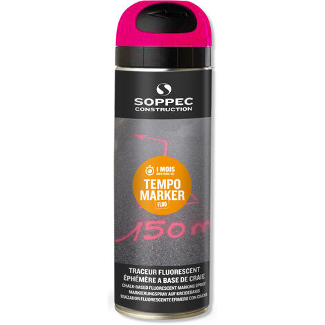 TRACEUR EVENEMENTIEL CERISE FLUO EPHEMERE 1 MOIS FLUORESCENT SOPPEC TEMPO MARKER - 141725O - Orange Fluo