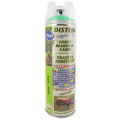 Traceur forestier FLUO VERT, aérosol 500 ml. Destiné au marquage de la coupe avec une durée de visibilité de 2 à 3 ans et résist