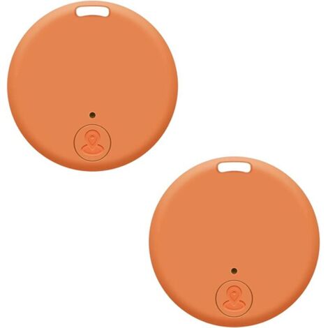 Traceur GPS pour chat (2 pièces) - Traceur intelligent anti-perte pour chien, localisation des chats et animaux de compagnie, orange