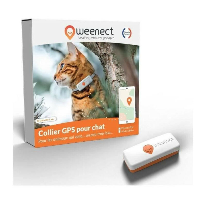 Weenect - Traceur gps pour Chat xs (White Edition 2023)