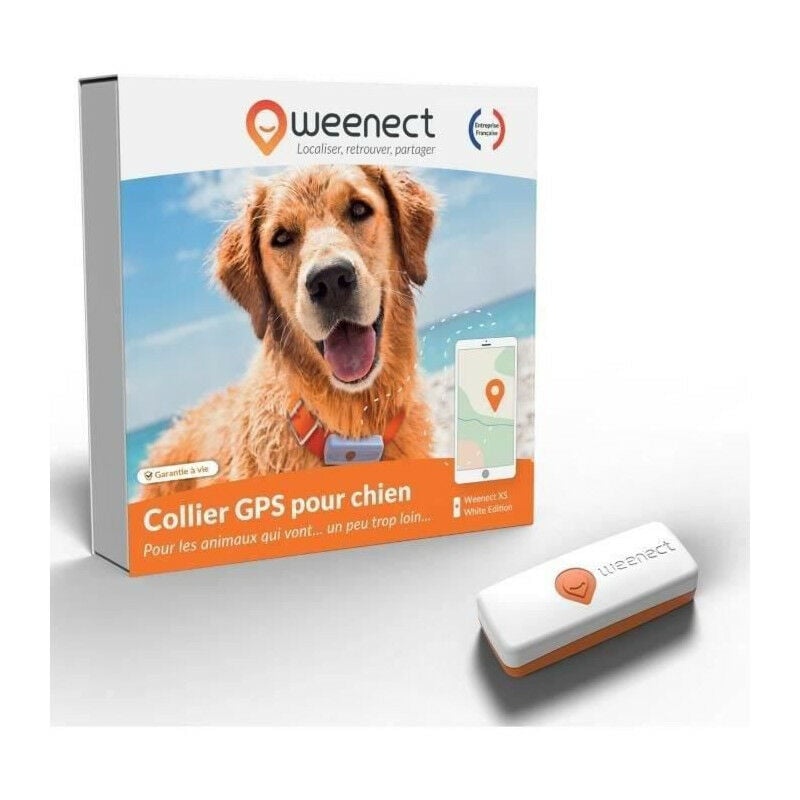 Traceur gps pour Chien Weenect xs (White Edition 2023)