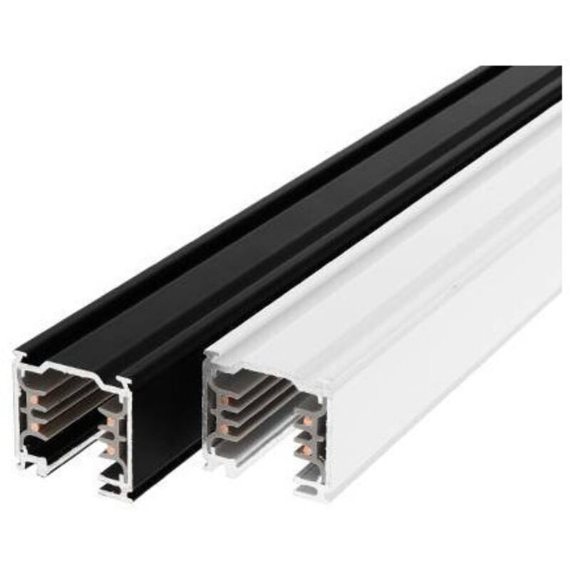 Rail alu noir 230V 16A 3680 W longueur 2000mm pour projecteur 3 allumages TRACK III SURFACE INDIGO Rail alu noir 230V 16A 3680 W longueur 2000mm pour projecteur 3 allumages TRACK III SURFACE INDIGO