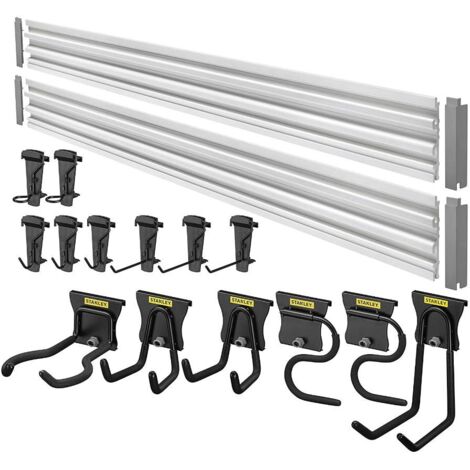 Track Wall Stanley Kit de rangement d'outils 20 pièces