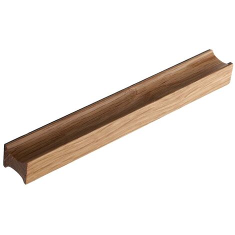 Track Wood - Pomo 50mm 056 Roble Oscuro  - TRACK WOOD - Tirador con diseño en forma de viga