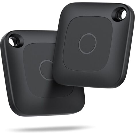 Tracker Bluetooth - Pour Clés Valises et Animaux - Compatible App Find My iOS - Bip Sonore 80-100 dB - Étanchéité IP67 - Pile Remplaçable CR2032 - 2 Pièces