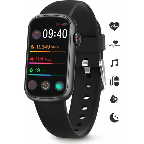Tracker d'activité avec moniteur de fréquence cardiaque, montre de pression artérielle pour femme, montre intelligente étanche avec SpO2, suivi de l'activité et du sommeil, compteur de calories pour t