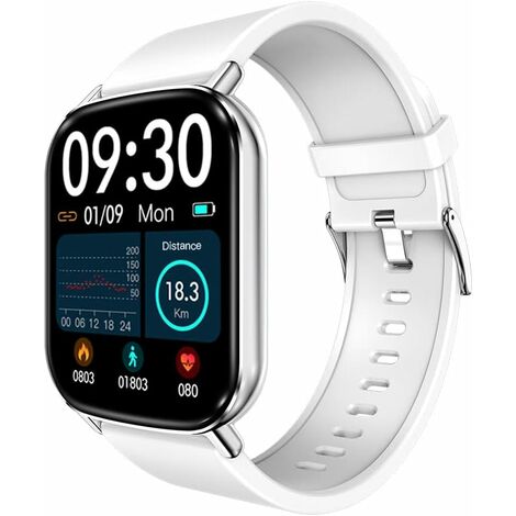 Tracker d'activité, montre de fitness avec moniteur de fréquence cardiaque, moniteur de pression artérielle, montre intelligente étanche IP67 avec moniteur de sommeil, compteur de calories, podomètre