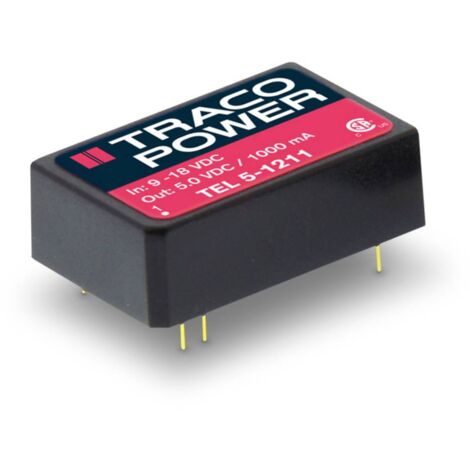 TracoPower TEL 5-1212 Convertitore DC/DC da circuito stampato 12 V/DC 12 V/DC 500 mA 6 W Num. uscite: 1 x Contenuto 1 p