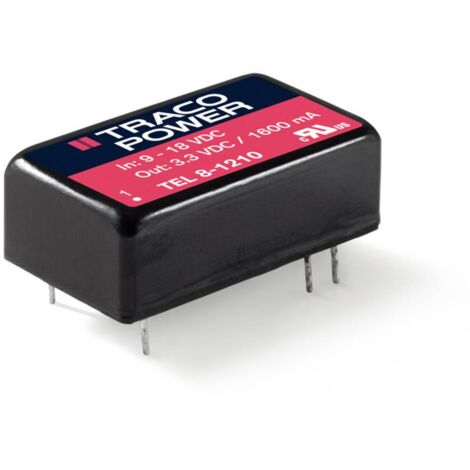 TracoPower TEL 8-1215 Convertitore DC/DC da circuito stampato 12 V/DC 24 V/DC 335 mA 8 W Num. uscite: 1 x Contenuto 1 p