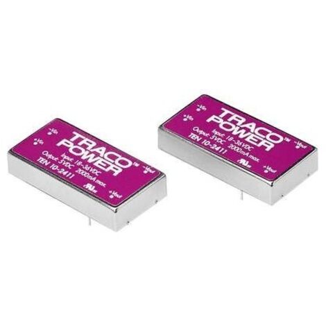 TracoPower TEN 10-2412 Convertitore DC/DC da circuito stampato 24 V/DC 12 V/DC 830 mA 10 W Num. uscite: 1 x Contenuto 1