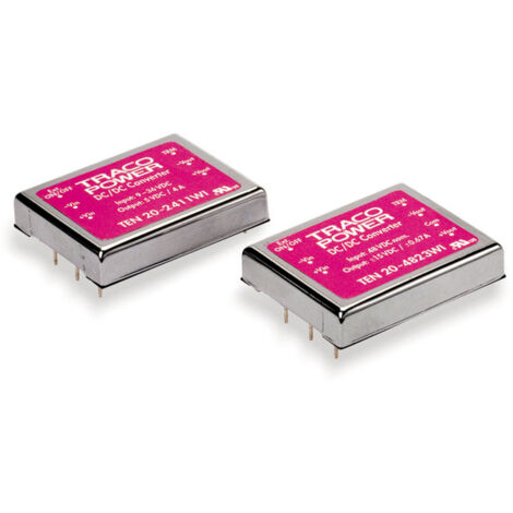 TracoPower TEN 20-2422WI DC/DC-Wandler, Print 24 V/DC 12 V/DC, -12 V/DC 835 mA 20 W Anzahl Ausgänge: