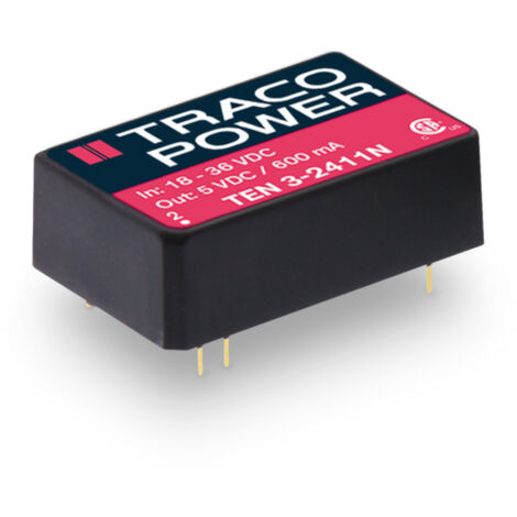 TracoPower TEN 3-4812N DC/DC-Wandler, Print 48 V/DC 12 V/DC 250 mA 3 W Anzahl Ausgänge: 1 x Inhalt 1