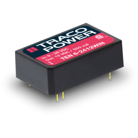 TracoPower TEN 6-2412WIN DC/DC-Wandler, Print 24 V/DC 12 V/DC 500 mA 6 W Anzahl Ausgänge: 1 x Inhalt