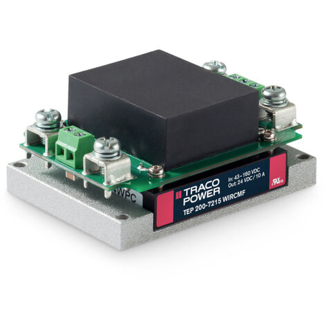 TracoPower TEP 200-2412WIRCMF DC/DC-Wandlermodul 24 V/DC 12 V/DC 15 A 200 W Anzahl Ausgänge: 1 x Inh