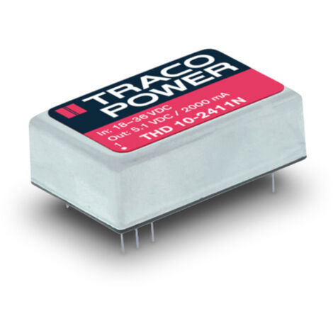 TracoPower THD 10-2411N DC/DC-Wandler, Print 24 V/DC 5.1 V/DC 2 A 10 W Anzahl Ausgänge: 1 x Inhalt 1