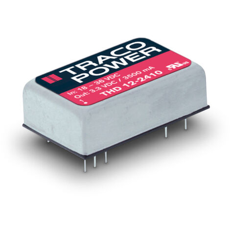 TracoPower THD 12-2422 DC/DC-Wandler, Print 24 V/DC 12 V/DC, -12 V/DC 500 mA 12 W Anzahl Ausgänge: 2