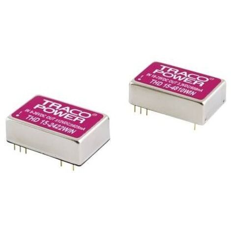 TracoPower THD 15-2422WIN Convertitore DC/DC da circuito stampato 24 V/DC 12 V/DC, -12 V/DC 625 mA 15 W Num. uscite: 2