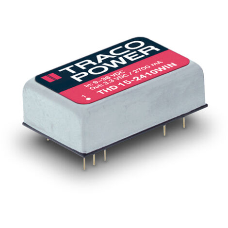TracoPower THD 15-2422WIN DC/DC-Wandler, Print 24 V/DC 12 V/DC, -12 V/DC 625 mA 15 W Anzahl Ausgänge