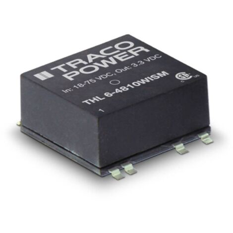 TracoPower THL 6-2411WISM Convertitore DC/DC SMD 24 V/DC 5.1 V/DC 1.2 A 6 W Num. uscite: 1 x Contenuto 1 pz.