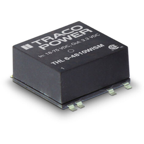 TracoPower THL 6-2415WISM DC/DC-Wandler, SMD 24 V/DC 24 V/DC 250 mA 6 W Anzahl Ausgänge: 1 x Inhalt