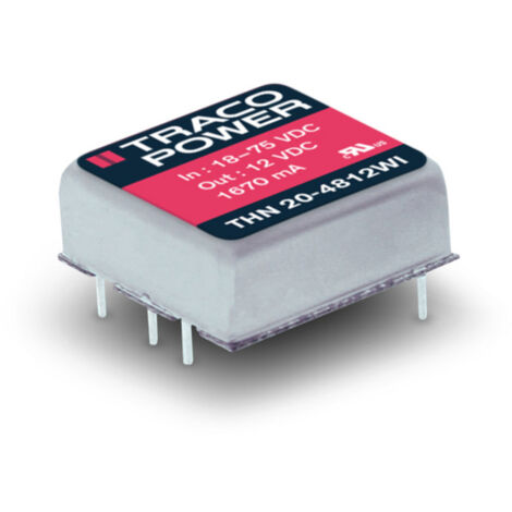 TracoPower THN 20-2415WI DC/DC-Wandler, Print 24 V/DC 24 V/DC 833 mA 20 W Anzahl Ausgänge: 1 x Inhal