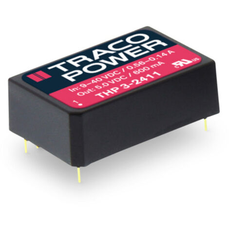 TracoPower THP 3-4822 DC/DC-Wandler, Print 48 V/DC 12 V/DC, -12 V/DC 125 mA 3 W Anzahl Ausgänge: 2 x