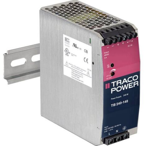 TracoPower TIB 240-148 Alimentatore per guida DIN +48.0 V/DC 5000 mA 240 W Num. uscite:1 x Contenuto 1 pz.