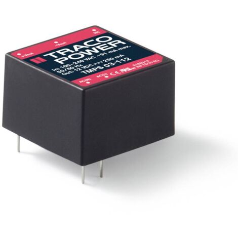 TracoPower TMPS 03-112 Alimentation CA/CC pour circuits imprimés 12 V/DC 0.25 A 3 W