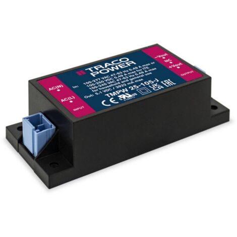 TracoPower TMPW 25-105-J Alimentatore a commutazione. 5.1 V/DC 3.92 A 25 W