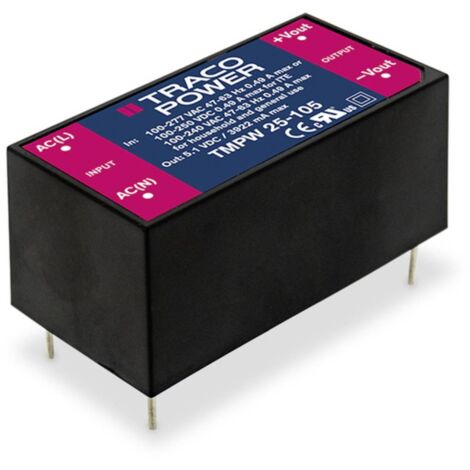 TracoPower TMPW 25-124 Alimentatore a commutazione. 24 V/DC 1.04 A 25 W