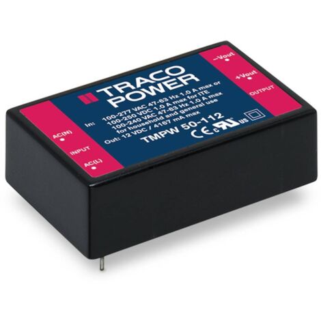 TracoPower TMPW 50-124 Bloc d'alimentation à découpage 24 V/DC 2.08 A 50 W
