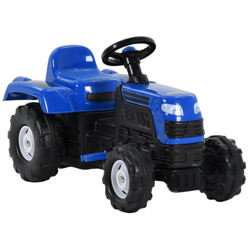 Tracteur avec pédales pour enfants Bleu