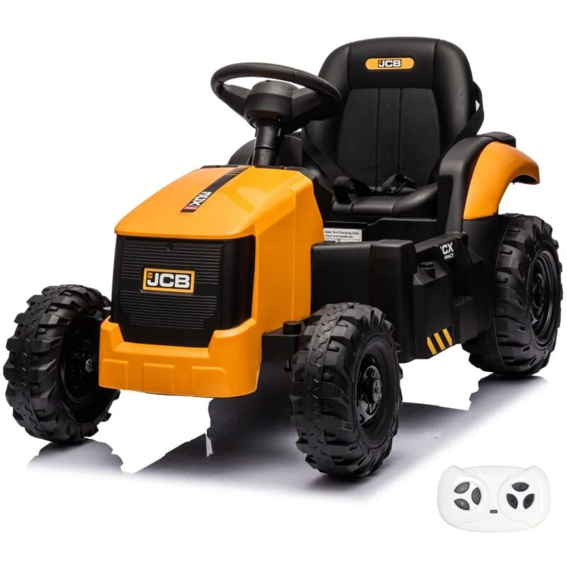 Berghoff - Tracteur Électrique jcb - Véhicule Enfant 12V - 2 à 6 ans - Jaune