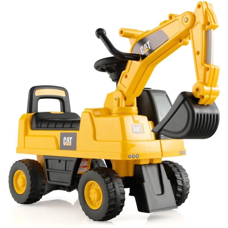 Helloshop26 - Tracteur pour enfant jouet pelle avec seau rotatif roues anti-dérapantes bouton klaxon stockage de siège 25 kg 1-3 ans