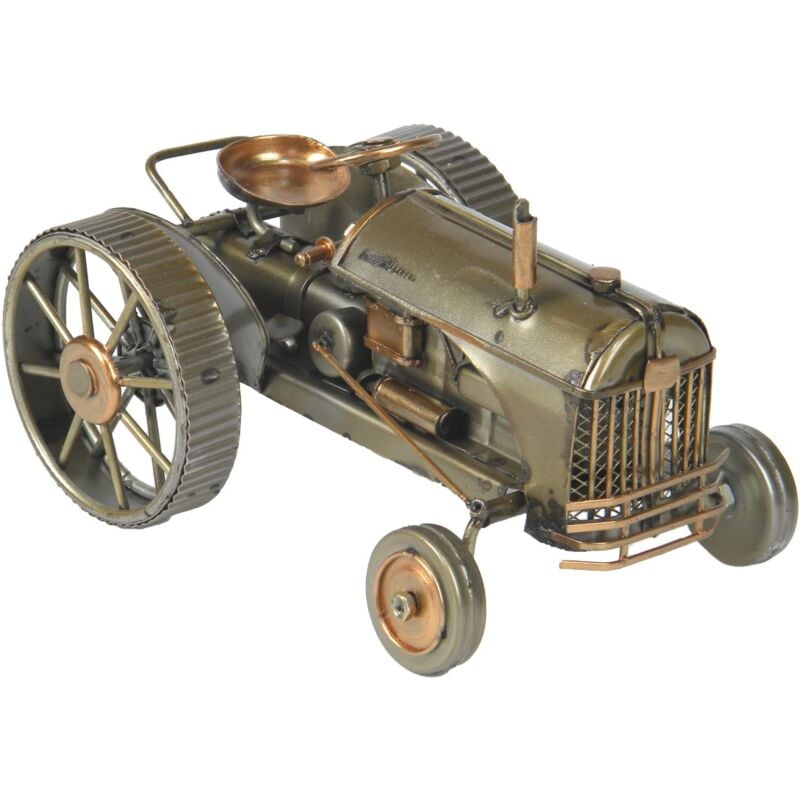 Signes Grimalt - Tracteur Vintage en Métal 10 cm - Modèle de Collection Idéal comme Cadeau pour les Amateurs de Véhicules Terrestres