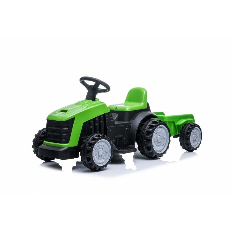 

Tractor eléctrico para niños con remolque 22W 3km/h - Verde