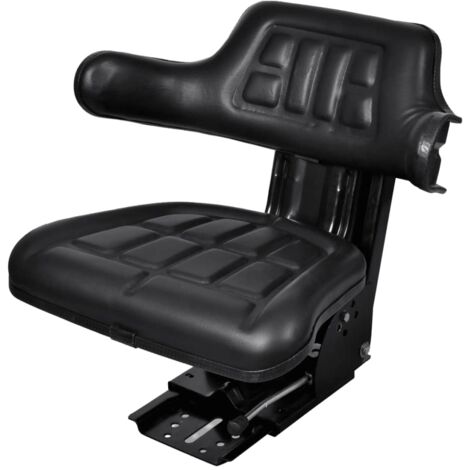 Tractor Seat with Suspension Black