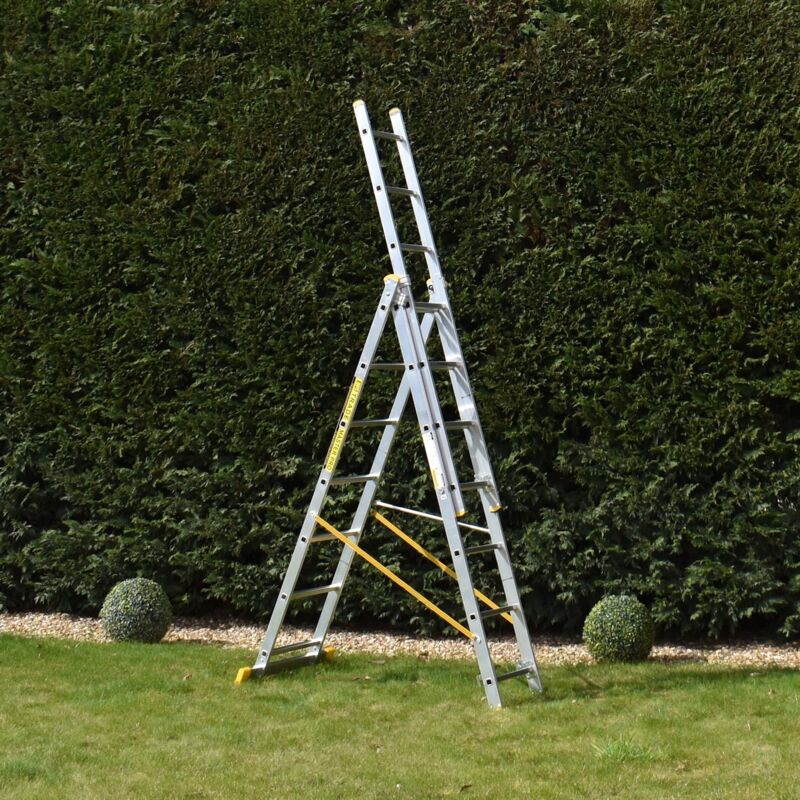 Trade Master Pro - 7-rung 3 Section Combination Ladder
