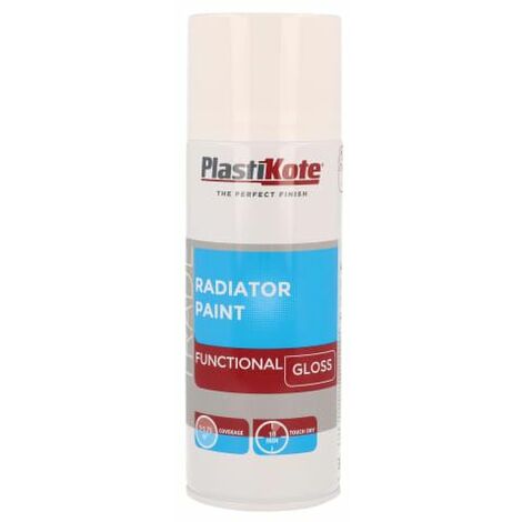 main image of "Trade Radiator Spray Paint Gloss White 400ml PKT71016"
