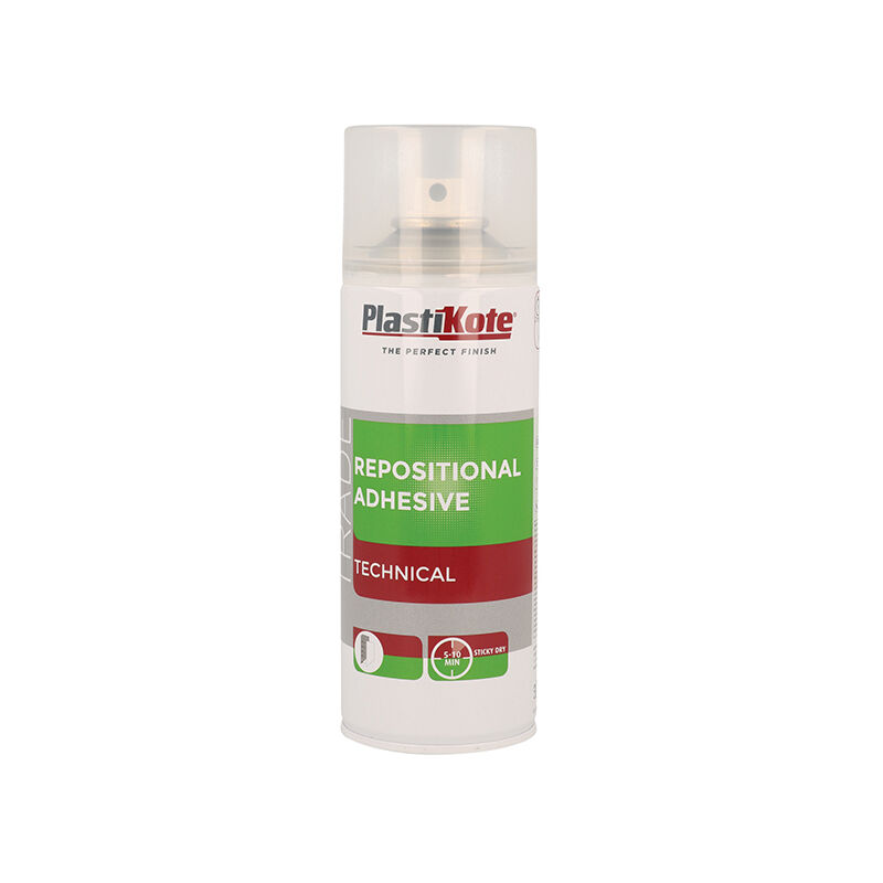 Plastikote - 440.0071030.076 Trade Repositional Spray Adhesive 400ml PKT71030
