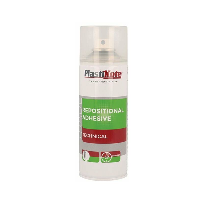 Trade Repositional Spray Adhesive 400ml PKT71030 - Plastikote