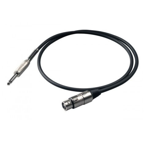 Trade Shop - 10 METER AUDIOKABEL FÜR MIKROFON-LAUTSPRECHER, WEIBLICHER XLR-ANSCHLUSS, JACK-STECKER 1,5 -