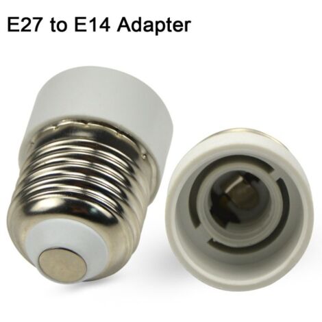 Adattatore portalampada da e27 a e14 bianco cl2714