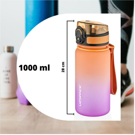 Trade Shop - 1000 Ml Botella De Agua Deportiva Con Enjambre De Salarios Para La Escuela De Camping Deportiva -