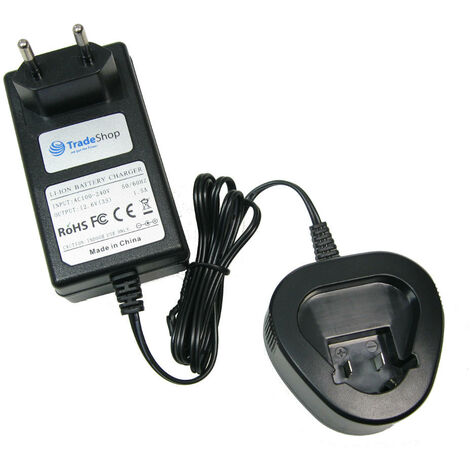 Trade-Shop 10,8V Li-Ion Akku Ladegerät Netzteil Ladekabel für BTI 12V A-BS1 BL Bohrschrauber A-ST Stichsäge A-BS2 Bohrschrauber
