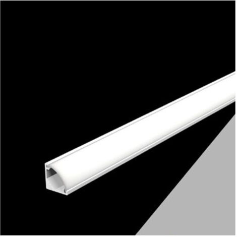 Trade Shop - 10pz Aluminum Profile 2mt Angular Ceiling-plating Striped Led Strip Al-27 -