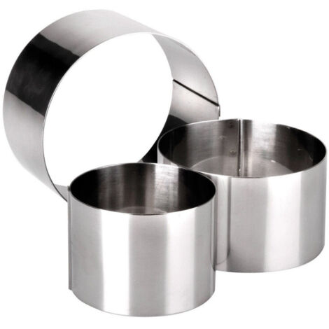 TRADE SHOP - 12 Pz Stampo Stampini Forma Per Dolci Pasta Anello Circolare 6 X 6 Cm Cucinare -